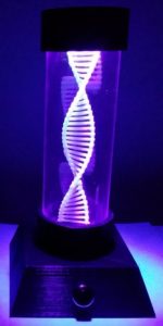 Lámpara ADN impresa