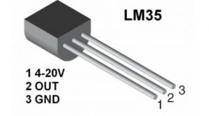 sensor de temperatura LM35 Pinout